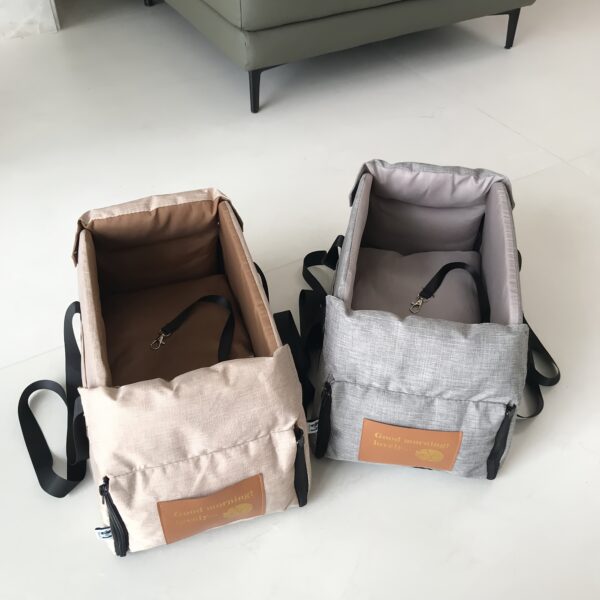 Portable Pet Cat Seat Elevated Car Seat For Dog Armrest For Small Dog Cat Waterproof Dog Carrier Safety Travel Bag Dog Accessories - Image 7