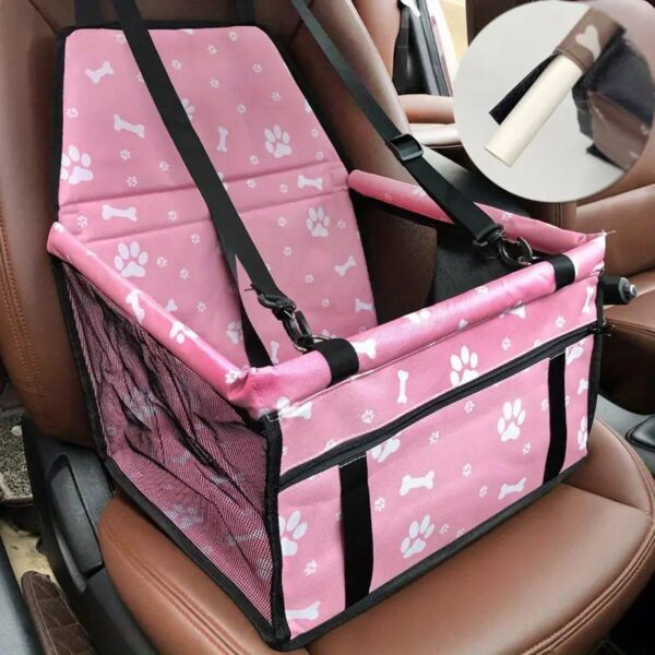 Pet Car Booster Seat For Dog Cat Portable And Breathable Bag With Seat Belt Dog Carrier Safety Stable For Travel Look Out With Clip On Leash With PVC Tube Christmas Gift - Image 7