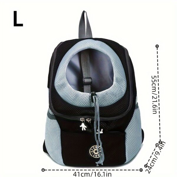 Small Medium Dog Carrier Backpack Pet Carrier with Breathable Strips, Front Pack Travel Bag for Cats - Image 11