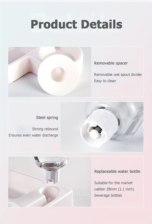 1pc Two-in-One Automatic Pet Feeder For Cats And Dogs - Convenient Food And Water Dispenser Christmas Gift - Image 16