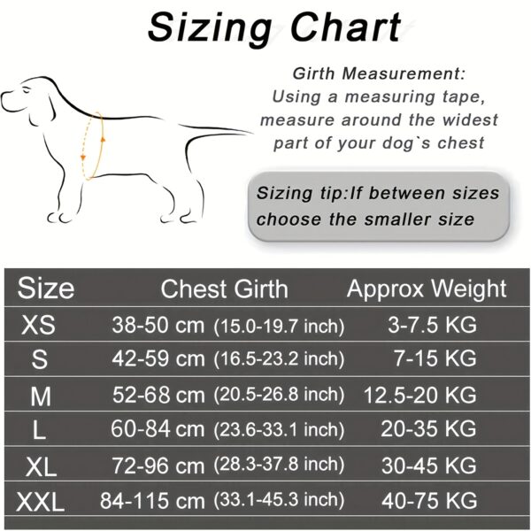 1pc Service Dog Vest Harness with Handle, Adjustable Polyester Pet Carrier for Outdoor Use, Graphic Pattern, No Battery Required, Outdoor Pet Gear | Reflective Dog Vest | Sturdy Handle Feature - Image 2