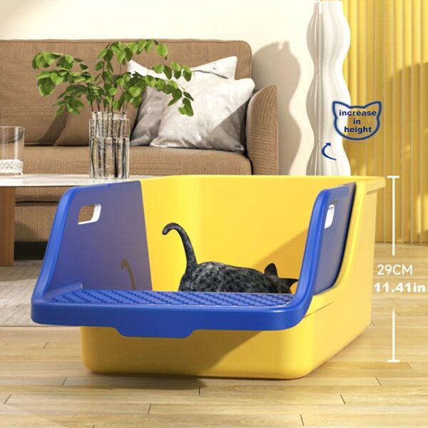 UPKEYE Large Cat Litter Box with Integrated Scoop - Easy Clean, High-Sided, Leak-Proof Design for Multiple Cats - Image 9