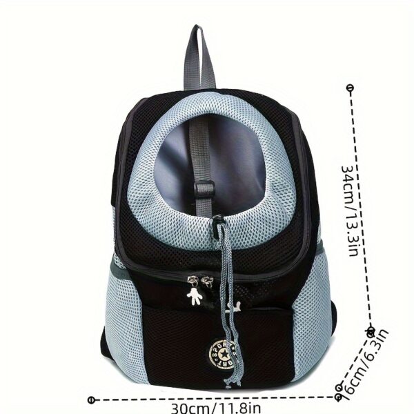 Small Medium Dog Carrier Backpack Pet Carrier with Breathable Strips, Front Pack Travel Bag for Cats - Image 12