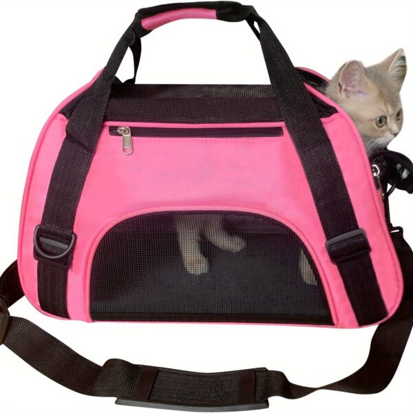 Cat Carrier Dog Carrier Pet Carrier, Airline Approved Soft-Sided Foldable Pet Bag Puppy Carrier With Breathable Mesh For Small Medium Cats Dogs Rabbit - Image 21