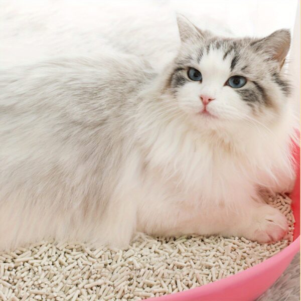 Flushable Tofu Cat Litter, 5.51LB (1.59gal) - Natural, Clumping, Odor-Free, Pet Cleaning Supplies - Image 4