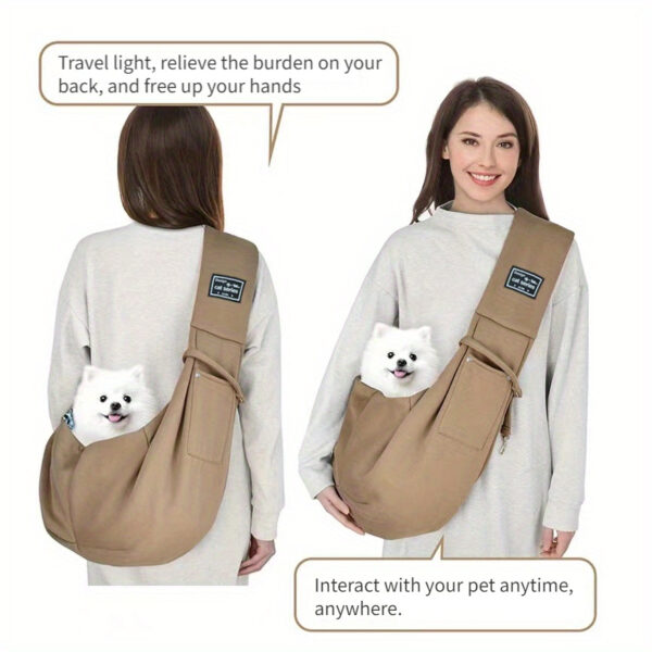 Pet Sling Carrier, Soft Pet Carrier, Dog And Cat Travel Bag For Outdoor, Dog Carrier, Cat Carrier, Travel Companion For Puppies, Kittens & Small Animals Christmas Gift - Image 11