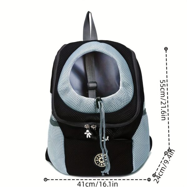 Small Medium Dog Carrier Backpack Pet Carrier with Breathable Strips, Front Pack Travel Bag for Cats - Image 7