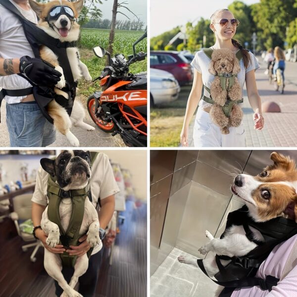 Pet Front Dog Carrier Backpacks, Adjustable Hands Free Dog Backpack Carrier For Medium Small Dogs - Image 18