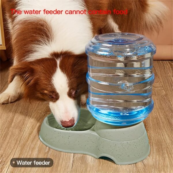 [Large Capacity Pet Feeder Fountain] 1pc Large Capacity Transparent Pet Feeder/Water Fountain, Water/Food Feeder Dispenser For Cats And Dogs Christmas Gift - Image 9