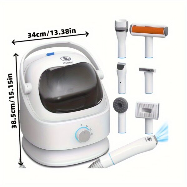Pet Grooming Kit And Dog Hair Vacuum Cleaner 99% Pet Hair Suction, Silent, High Suction, Large Capacity, Dog Hair Grooming Kit, Dog Hair Brush Vacuum Cleaner, Pet Grooming Tools, Low Noise Dog Hair Remover Pet Grooming Supplies - Image 6
