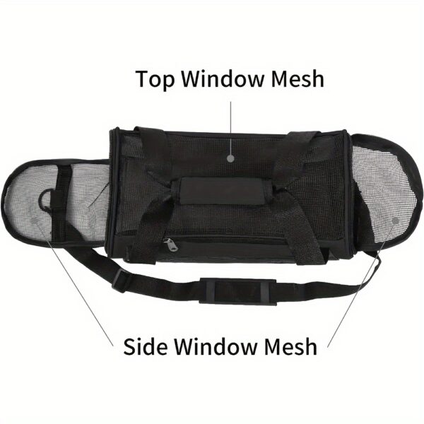 Cat Carrier Dog Carrier Pet Carrier, Airline Approved Soft-Sided Foldable Pet Bag Puppy Carrier With Breathable Mesh For Small Medium Cats Dogs Rabbit - Image 4