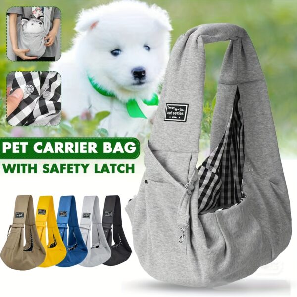 Pet Sling Carrier, Soft Pet Carrier, Dog And Cat Travel Bag For Outdoor, Dog Carrier, Cat Carrier, Travel Companion For Puppies, Kittens & Small Animals Christmas Gift - Image 9