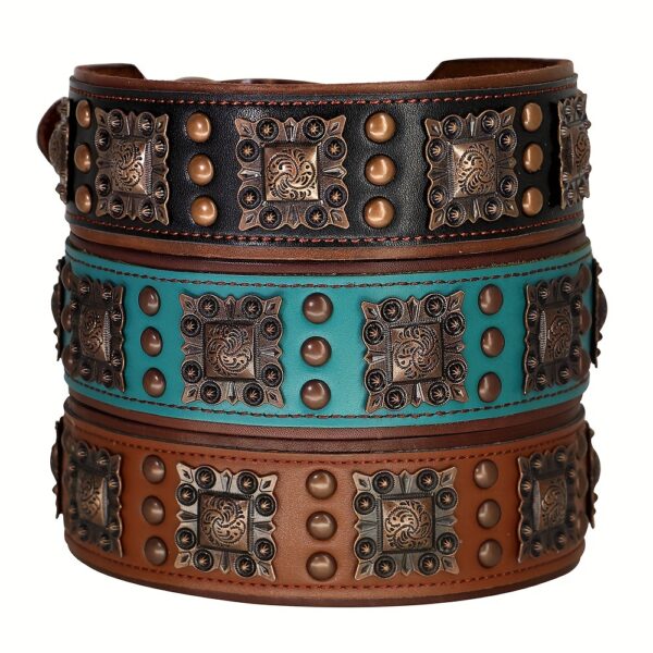 Heavy Duty Studded Leather Dog Collar for Medium and Large Dogs - Durable and Comfortable - Image 10