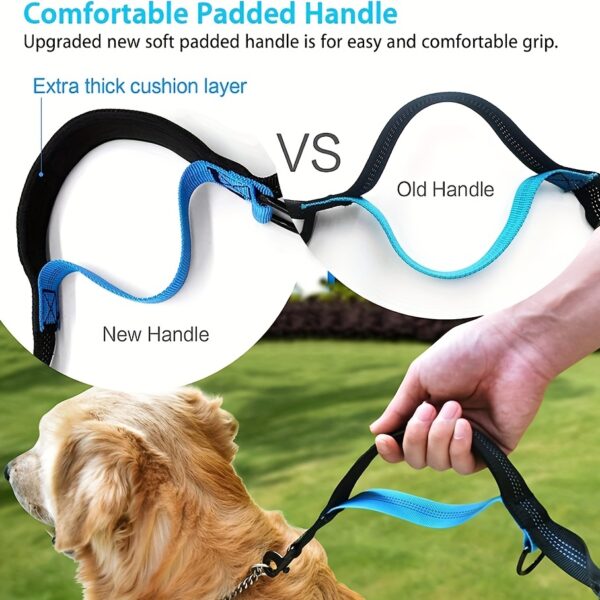 Hands-Free Adjustable Double Handle Dog Leash - Elastic Retractable Rope for Large and Medium Dogs - Perfect for Running, Jogging, and Walking with Your Pet - Image 7