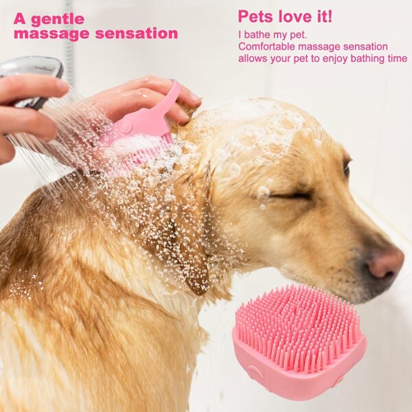 10-Piece Complete Pet Grooming Kit for Dogs and Cats - Includes Self-Cleaning Slicker Brush, Nail Clippers, File, Eye Comb, Flea Comb, Silicone Toothbrush, Shampoo Massage Brush and Stainless Steel Tools - Image 3