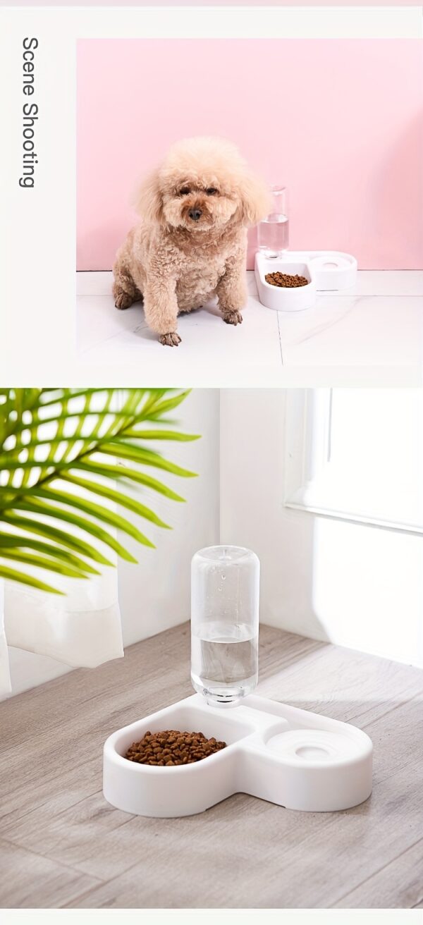 1pc Two-in-One Automatic Pet Feeder For Cats And Dogs - Convenient Food And Water Dispenser Christmas Gift - Image 17