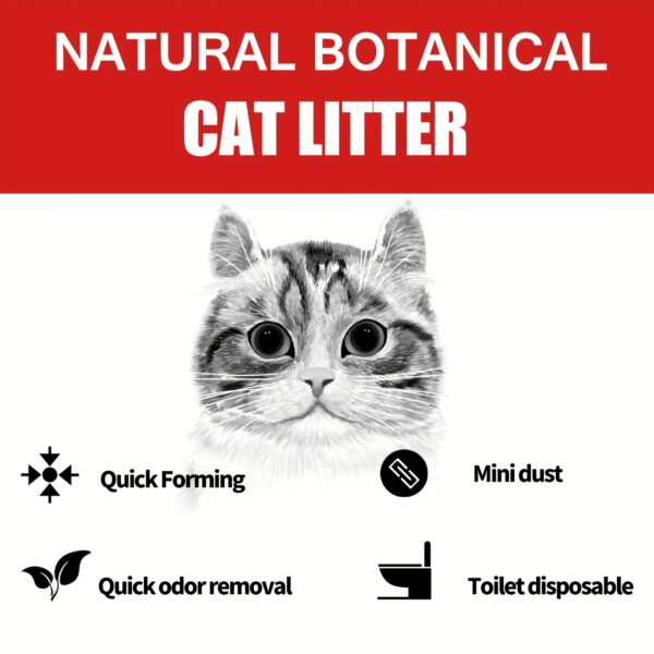 33lbs Dust-Free Sumlov Tofu Cat Litter, Natural Botanical, 5.5Lbs Each Pack, Flushable, Quick Clumping, Odor Control, Made From Pea Fiber And Corn Starch - Image 6