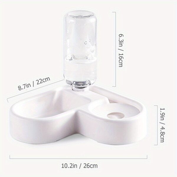 1pc Two-in-One Automatic Pet Feeder For Cats And Dogs - Convenient Food And Water Dispenser Christmas Gift - Image 3