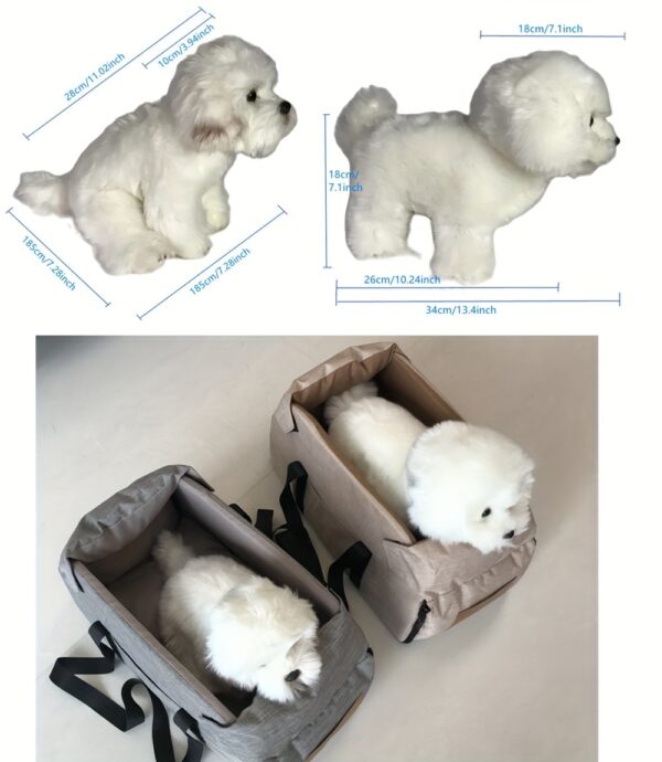 Portable Pet Cat Seat Elevated Car Seat For Dog Armrest For Small Dog Cat Waterproof Dog Carrier Safety Travel Bag Dog Accessories - Image 12