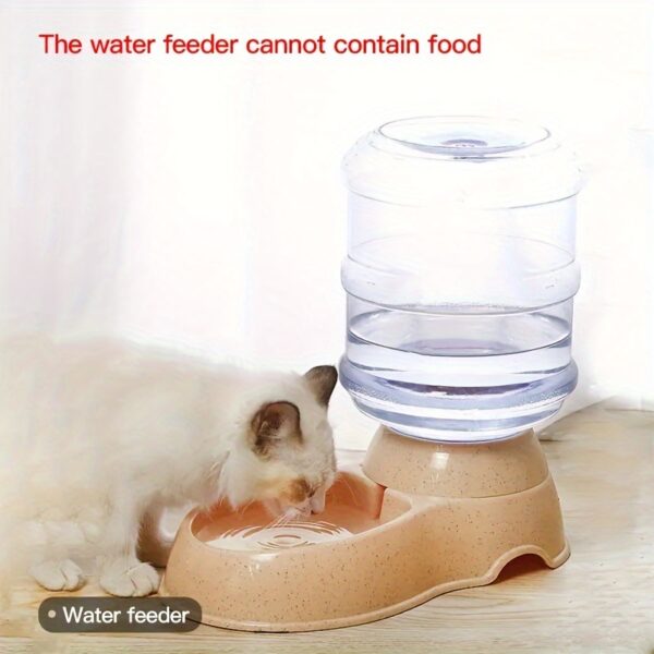 [Large Capacity Pet Feeder Fountain] 1pc Large Capacity Transparent Pet Feeder/Water Fountain, Water/Food Feeder Dispenser For Cats And Dogs Christmas Gift - Image 5
