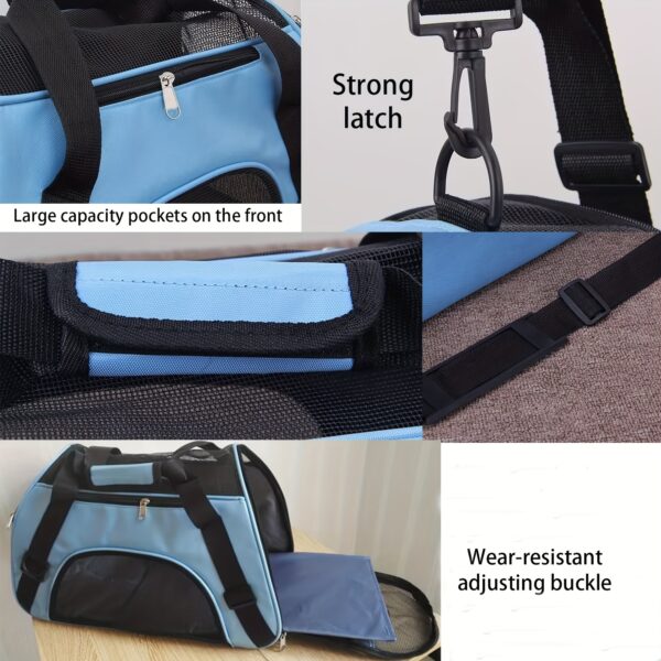 Cat Carrier Dog Carrier Pet Carrier, Airline Approved Soft-Sided Foldable Pet Bag Puppy Carrier With Breathable Mesh For Small Medium Cats Dogs Rabbit - Image 14