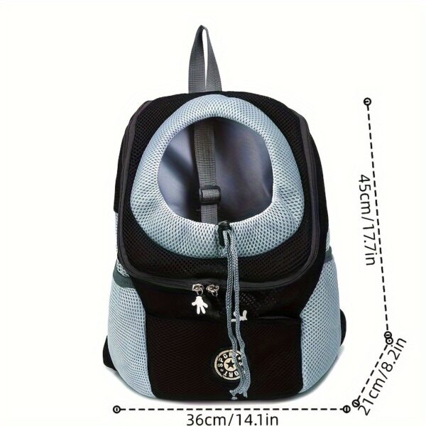 Small Medium Dog Carrier Backpack Pet Carrier with Breathable Strips, Front Pack Travel Bag for Cats - Image 13