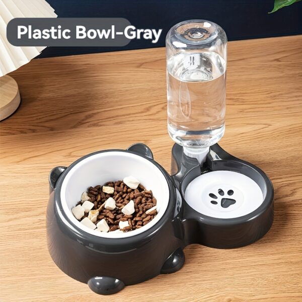 Automatic Pet Feeder & Water Dispenser Set - Non-Electric, Dual Bowl Design for Cats and Dogs - Image 7