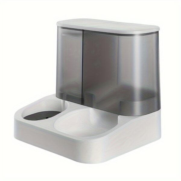 2-in-1 Large Capacity 2.8L Automatic Pet Feeder and Water Dispenser for Cats and Dogs - Transparent Design - Image 7