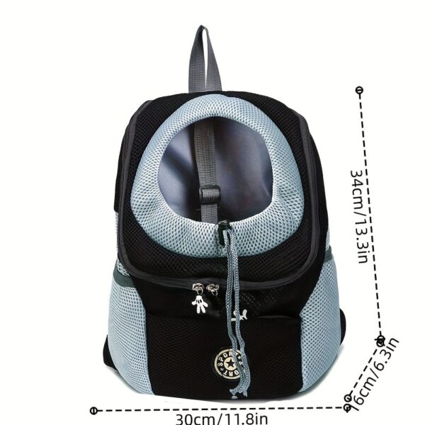 Small Medium Dog Carrier Backpack Pet Carrier with Breathable Strips, Front Pack Travel Bag for Cats - Image 3