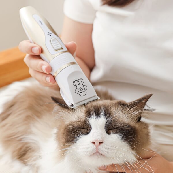 Professional Pet Grooming Kit - USB Rechargeable Electric Clippers & Brush Set with Ceramic Blades for Dogs & Cats, Includes 6mm & 12mm Combs - Ideal for Small to Medium Breeds, Dog Grooming - Image 12