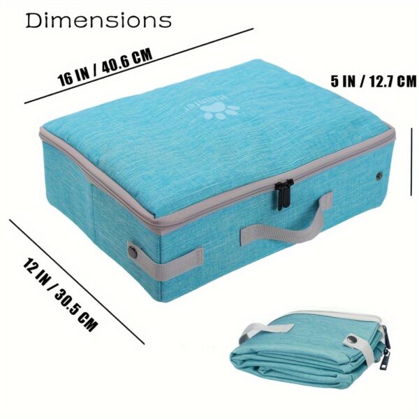 Portable Collapsible Cat Litter Box, Durable And Leak-Proof, Easy To Clean, Compact Design For Travel - Image 2