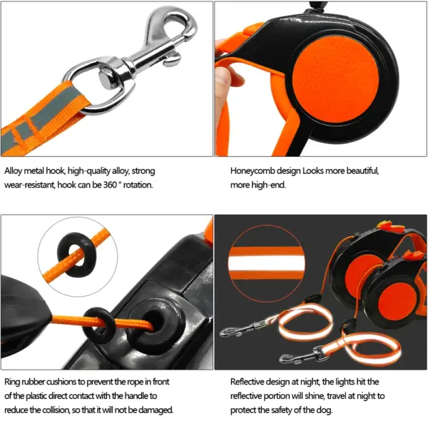 Retractable Dog Leash Automatic Extending Nylon Puppy Pet Dog Leashes Lead Dog Walking Running Leash Traction Rope 3m 5m 8m - Image 3