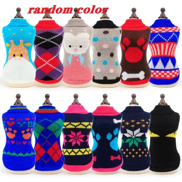 Dog Clothes For Large Small Dogs Jacket Cat Clothing For Pet Dog Sweater Dogs Coat Chihuahua knitted Pure Shirt Cat Vest Costume - Image 9