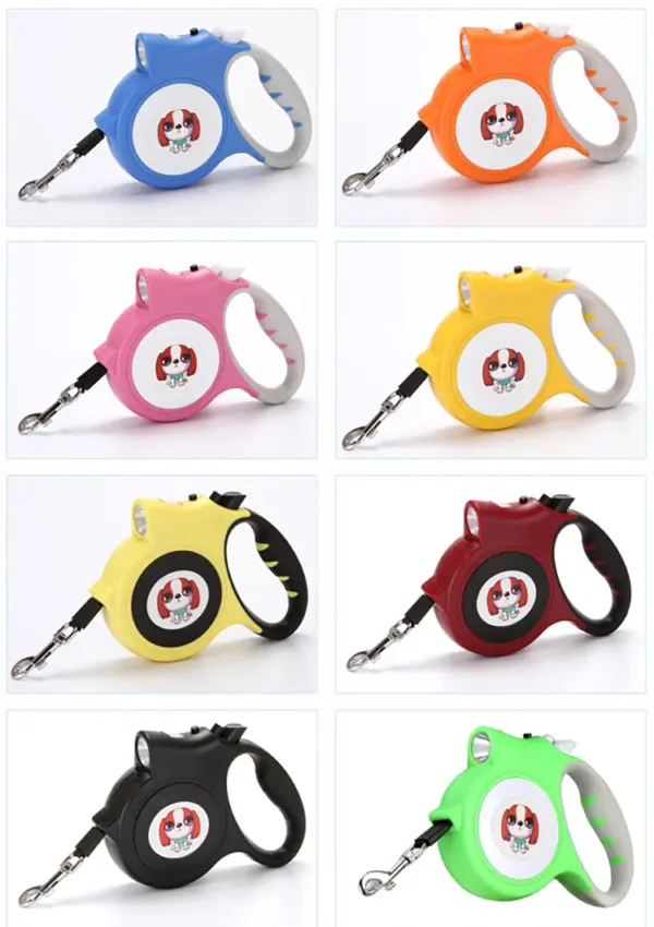 Retractable Dog Leash with LED Flashlight Detachable Dog Puppy Cat Traction Rope Belt Dog Leash  For Dogs - Image 20