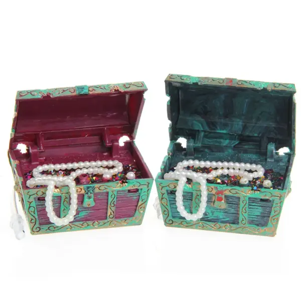 2025 New Treasure Chest Shaped Aquarium Air Action Ornament Fish Tank Aquascaping Decor - Image 29