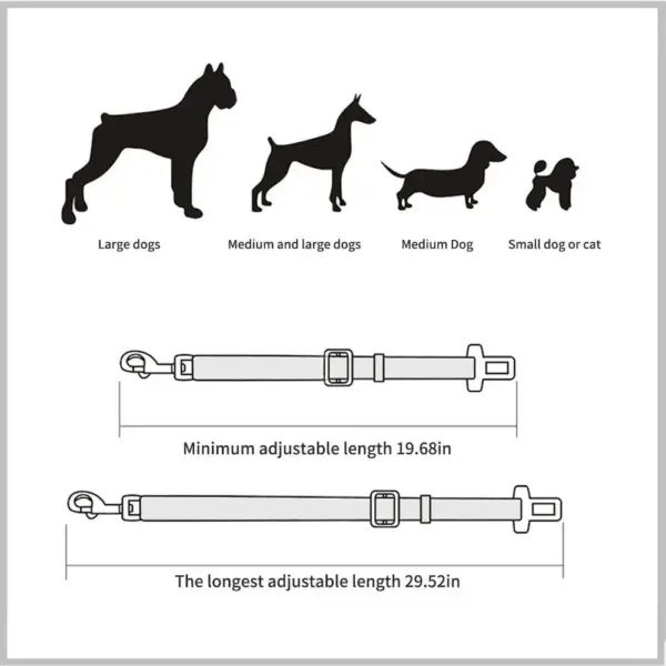 Einstellbare Haustier Katze Hund Auto Sitz Gürtel Haustier Sitz Fahrzeug Hundegeschirr Blei Clip Sicherheitshebel Traktion Hundehalsbänder Hund Zubehör - Image 40