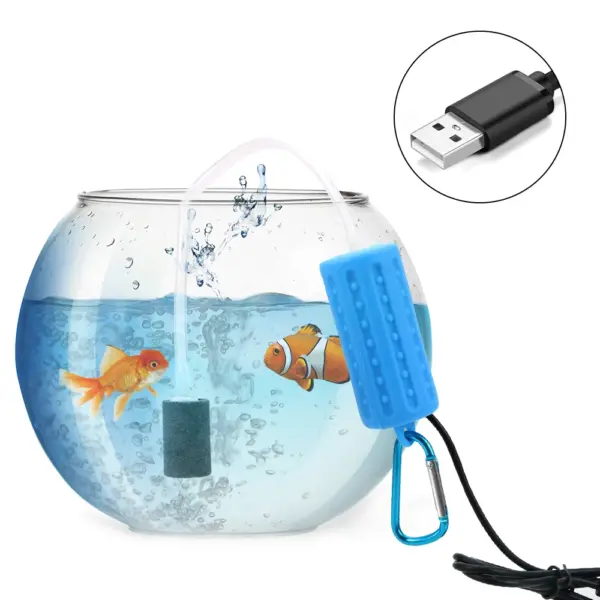 Aquarium Fish Tank Oxygen Air Pump Portable Aquatic Terrarium Filter Mute Energy Saving Supplies Mini USB Fish Tank Accessories - Image 15