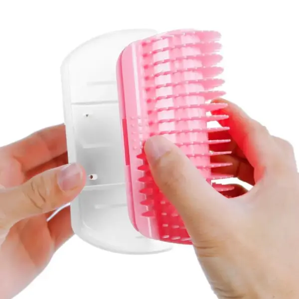Cats Groomer Self Brush Corner Dog Massage Self Comb Wall Corner Rubs Catnip The Face With A Tickling Comb Pet Grooming Supply - Image 4