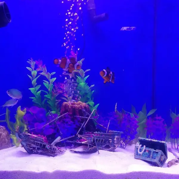 Künstliche Aquarium Ornament Luft aerobe Gerät Dekor Split Schiffs wrack Segelboot versenkt Schiff Aquarium Aquarium Dekoration - Image 3