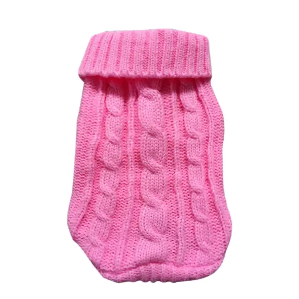 Dog Clothes For Large Small Dogs Jacket Cat Clothing For Pet Dog Sweater Dogs Coat Chihuahua knitted Pure Shirt Cat Vest Costume - Image 5