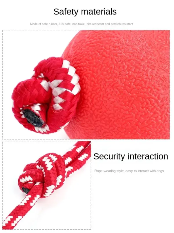 Hundes pielzeug für große Hunde Spielzeug Gummi Backenzähne Biss zug solide biss feste elastische ungiftige geruchlose Haustier Ball Spielzeug - Image 9