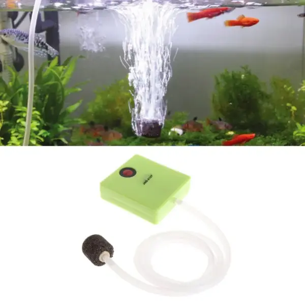 New Aquarium Dry Battery Operated Fish Tank Air Pump Aerator Oxygen With Air Stone, Practical Aquarium Fish Tank Supplies, Aqua - Image 8