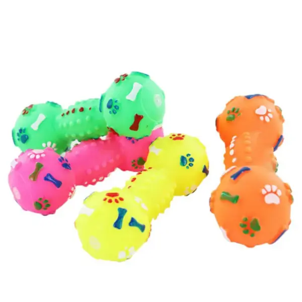 Kunststoff Knochen Hund Spielzeug Haustier Katze Spielzeug für Hunde Hantel Interaktive Squeeze Squeaky Pet Kauen Spielzeug Pet Sound Hunde Spielzeug - Image 10