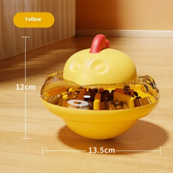 Katzen- und Hundefutterspender, Spielzeug, lustige Hühnerform, interaktives langsames Futterspender-Puzzlespielzeug für Katzen und Hunde - Image 5