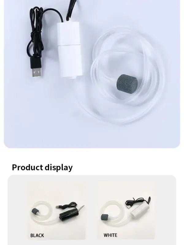 Tragbare USB-Aquarium-Luftpumpe: Mini-Oxygenator für Aquarien und Wasserzubehör - Image 18