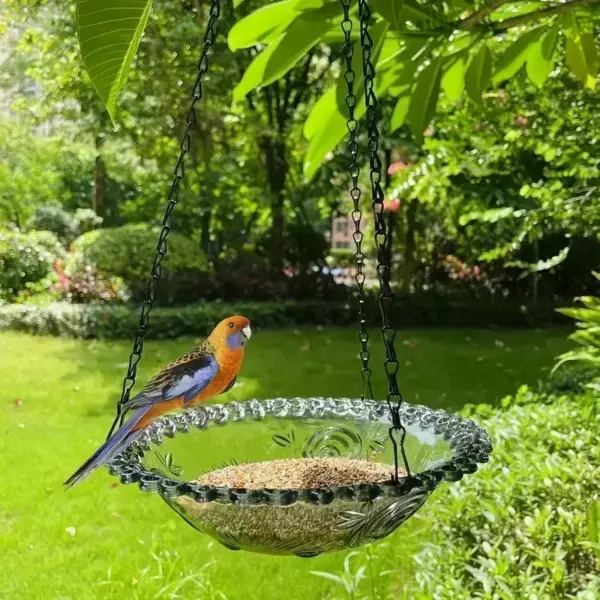 New Bird Flower Shaped Hanging Bird Feeder Birdbath For Garden Yard Farm Supplies Hummingbird Feeder Supplies Birdbath Bird Bath - Image 15