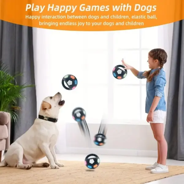 Tier-Hundespielzeug, Fußball, langlebig, TPR, interaktives Katzenballspielzeug mit Griff, Zähneknirschen und Training - Image 5