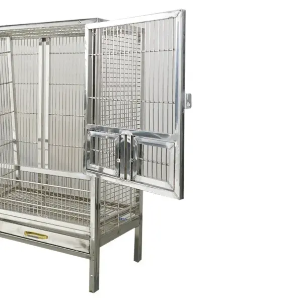 Love Bird Double Cage Stainless Steel Large Vintage Bird Cage Jaulas De Cotorras Luxury Pet Bird Parrot Macaw Breeding Cage - Image 5