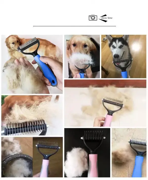 Ein doppelseitiger Knotenkamm für Haustiere, Hundekamm, Hundekamm, Katzenschönheit, Haarentfernung, Katzenkamm, Heimtierbedarf - Image 15