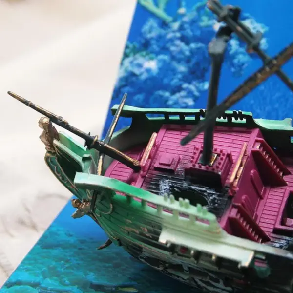 Large Aquarium Decoration Boat Aquarium Ship Air Split Shipwreck Fish Tank DIY And Home Decorating - Image 7